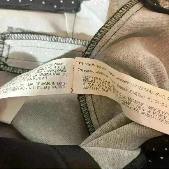 Zara Basic Women's Size S Black White Polka Dot Dress Ankle Pants Slacks - Picture 7 of 9